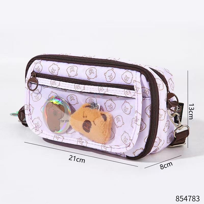 21165-26 Flat Crossbody Pencil Bag