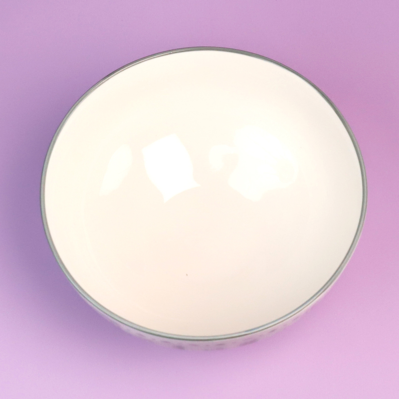 8 inch stone bowl (elegant)