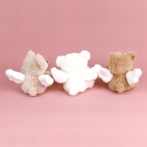4 inch plush angel bear pendant - Image 3