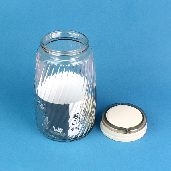 15034 Twill Handheld Glass Storage Jar (1.8L) - Image 3