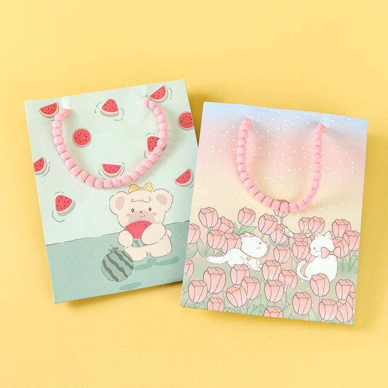 Embossed bubble rope medium gift bag (vertical) 24.5*19.5*9.5