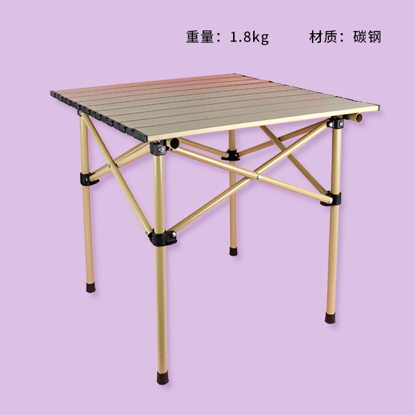 Outdoor folding round leg square table 53*50 (color random) - 이미지 3