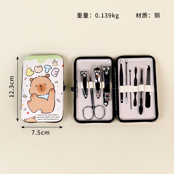 Set of 10 nail clippers