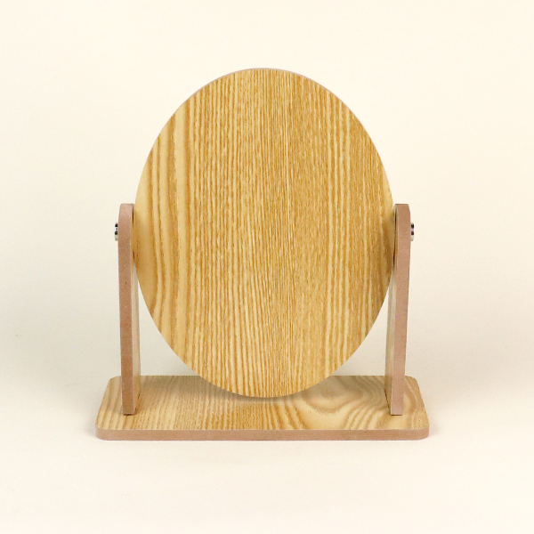 6093 simple desktop wooden mirror - Image 3