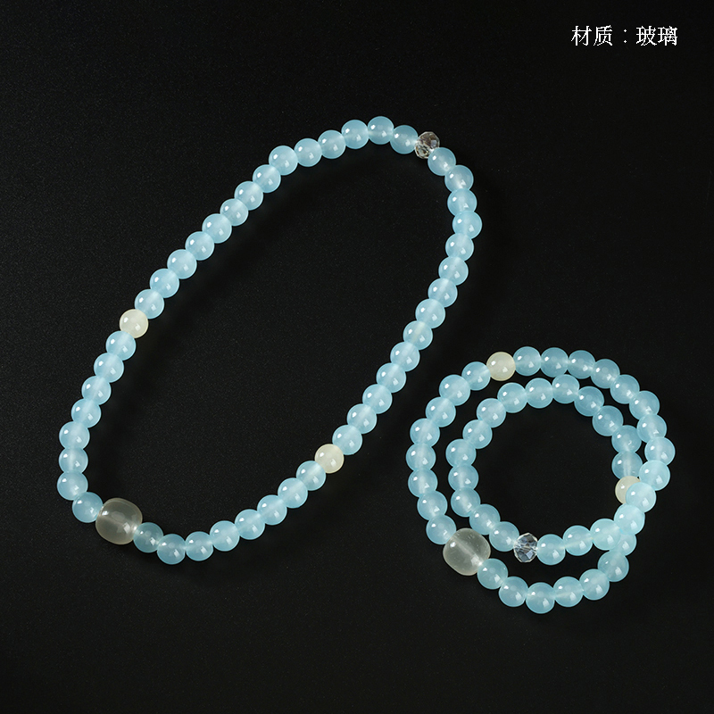 Two circles simple crystal bracelet