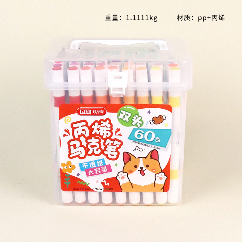 6909-60 double-headed acrylic markers
