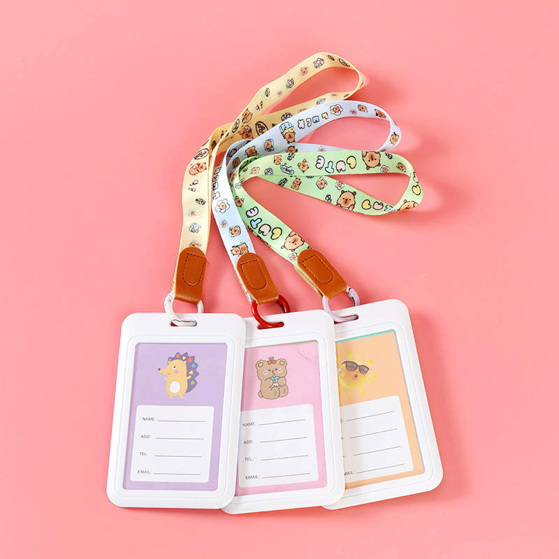 Túi đựng thẻ bằng da có dây thừng và khóa tròn (dây ngắn)