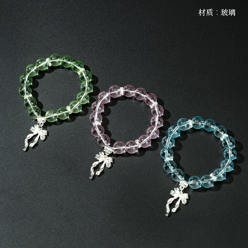 Large Bead Bow Bracelet