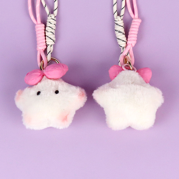 Star plush bag pendant (mixed) - Image 3