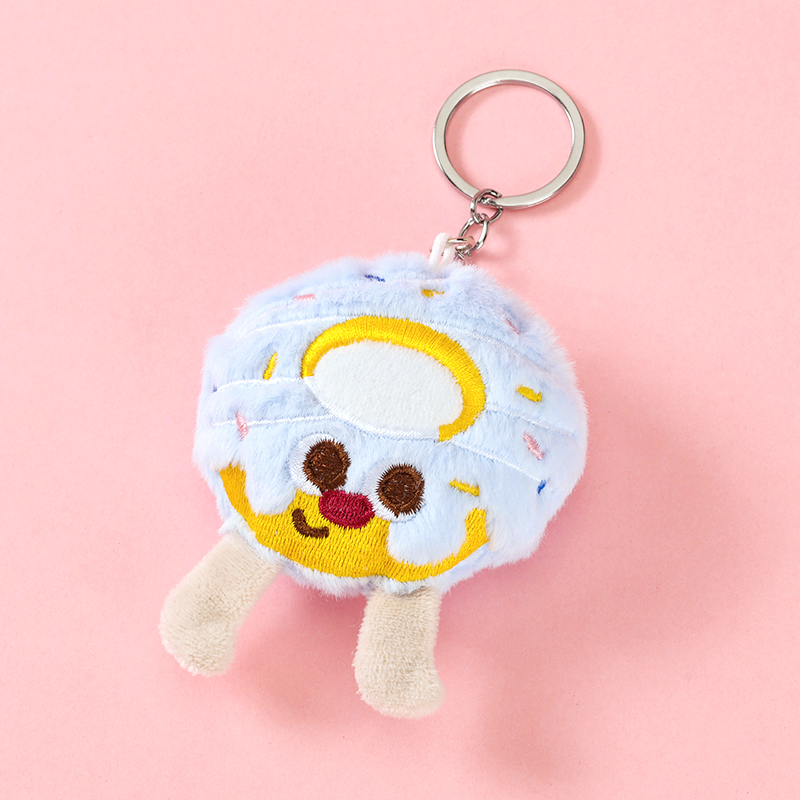 Plush cartoon cookie dry pendant