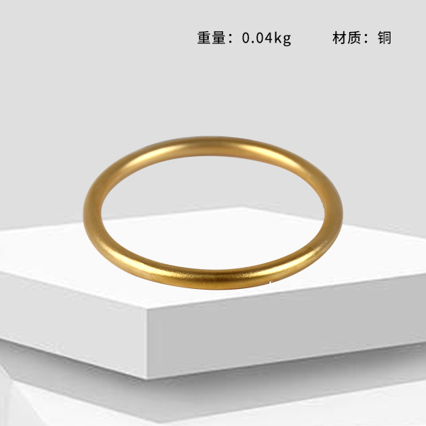 Paleo Gold Copper Plain Ring Bracelet - Image 2