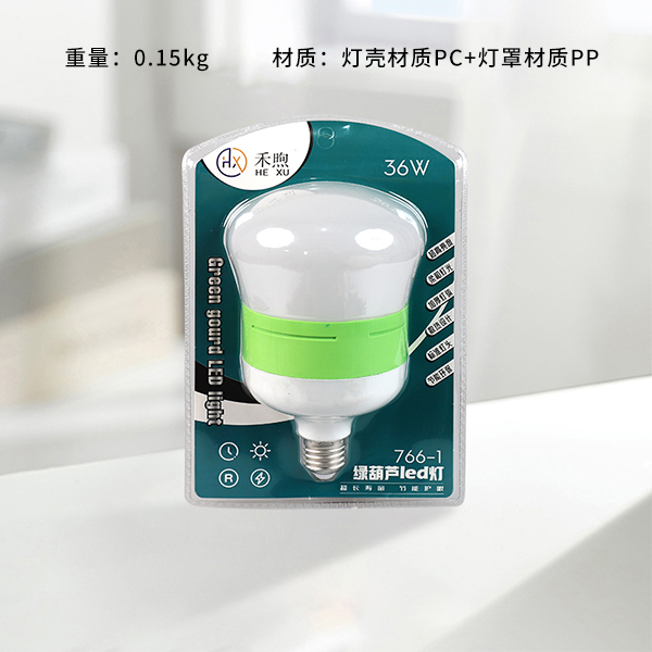 766-1 Green Gourd LED Bulb(36)