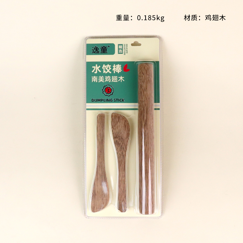 697 Wings Wooden Dumpling Stick (Set of 3)