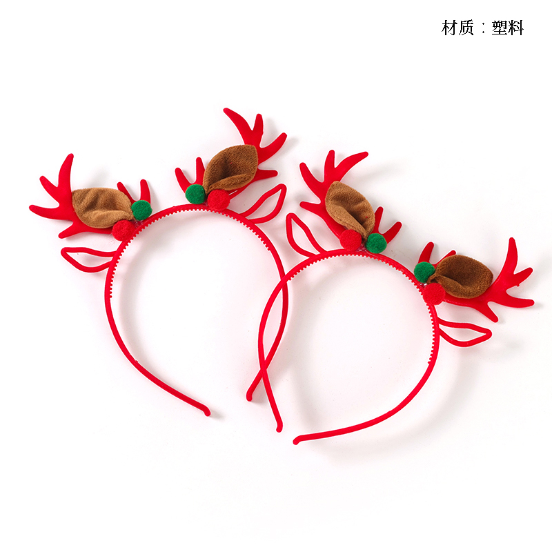 Pocket antler plush ear clasp