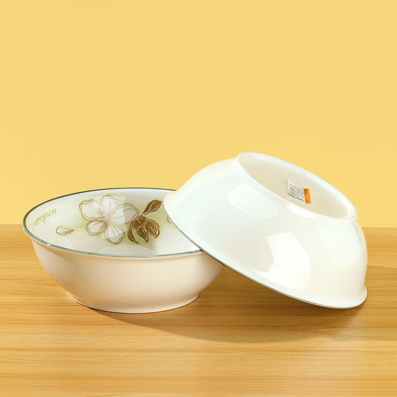 Printed 7-inch Zhen Ancient Bowl (Ice Magnolia)