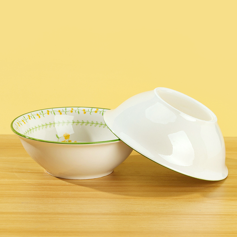 Printed 6-inch bucket bowl (spring pastoral)