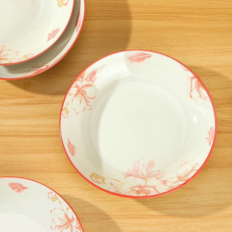 Yongfeng 7-inch fruit plate (full of flowers on the moon)