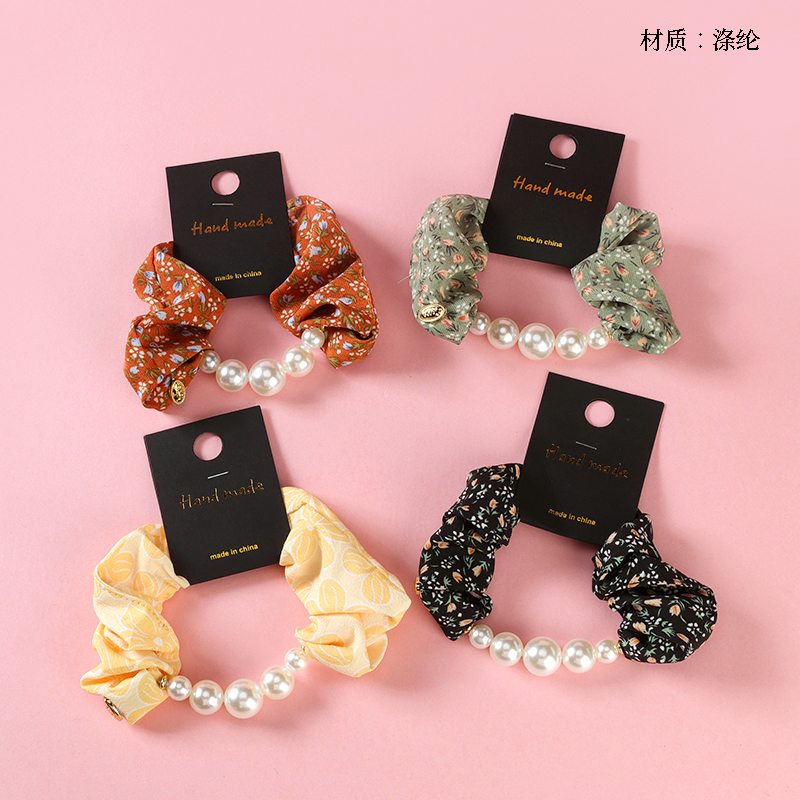 New printed pearl large intestine ring