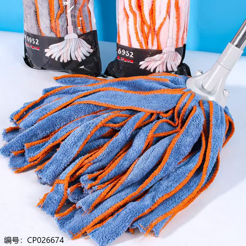 Steel Round Head Coral Flannel Cord Mop