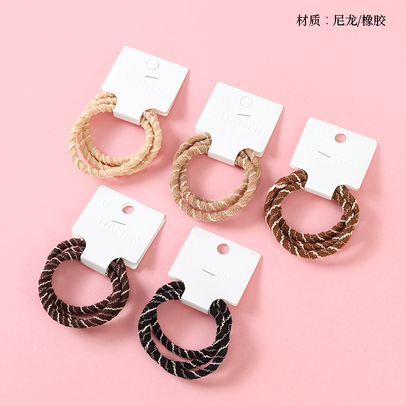 Boxed 3 patterned rubber bands