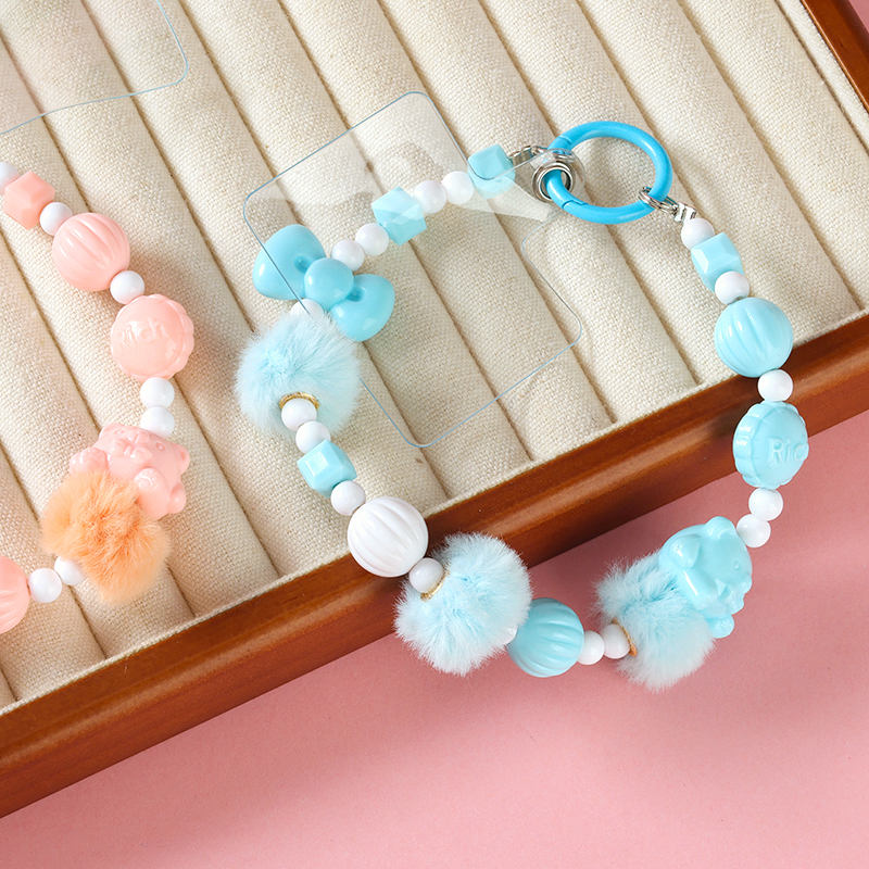 SJL-00028 plush bear mobile phone chain pendant