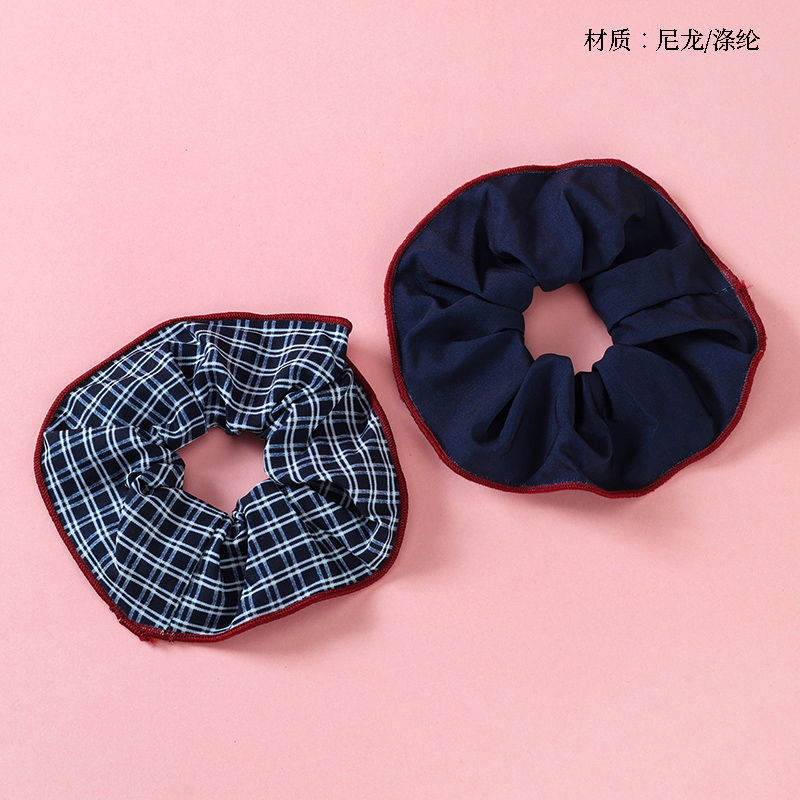 Box edging blue plaid large intestine ring