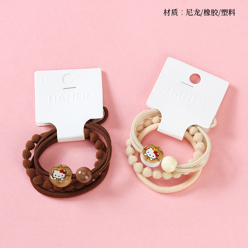 3 cartoon accessories rubber bands