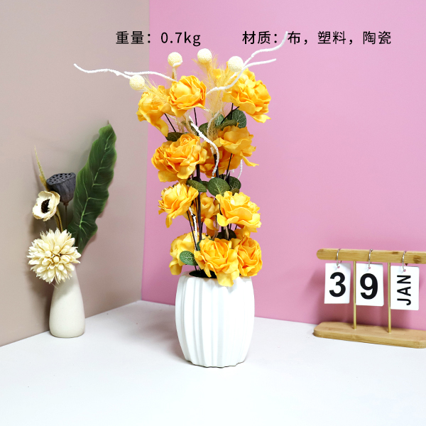 J01290 simulation flower bonsai (mixed color) - Image 2