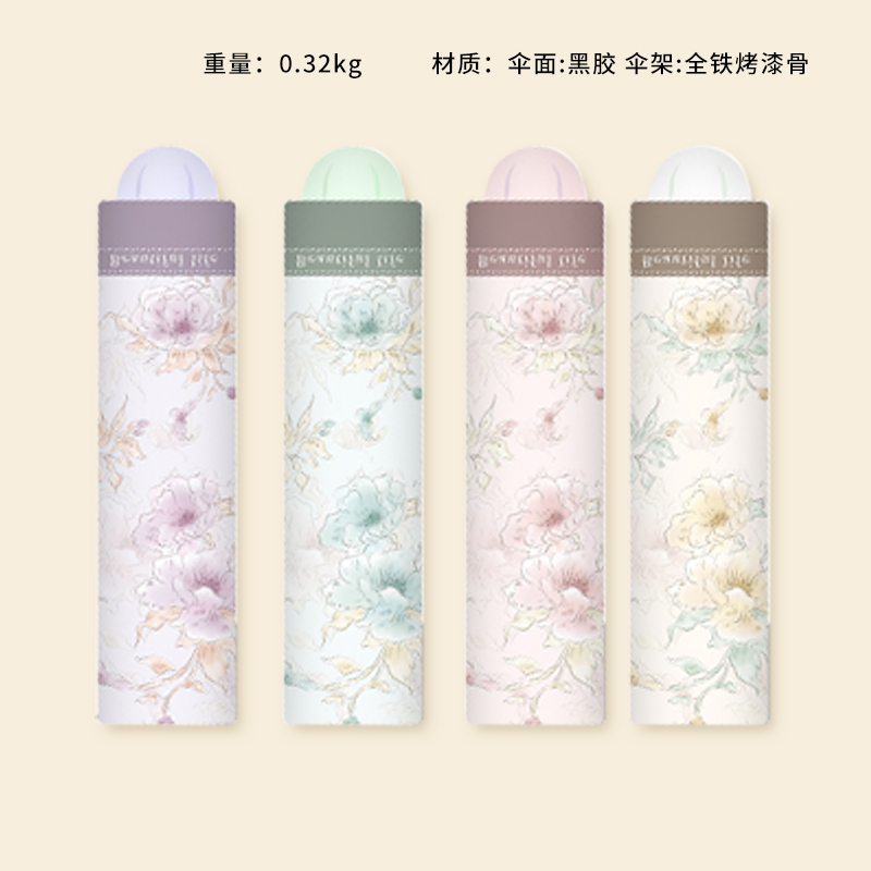 W3333 Fragrant Clouds Black Glue Umbrella