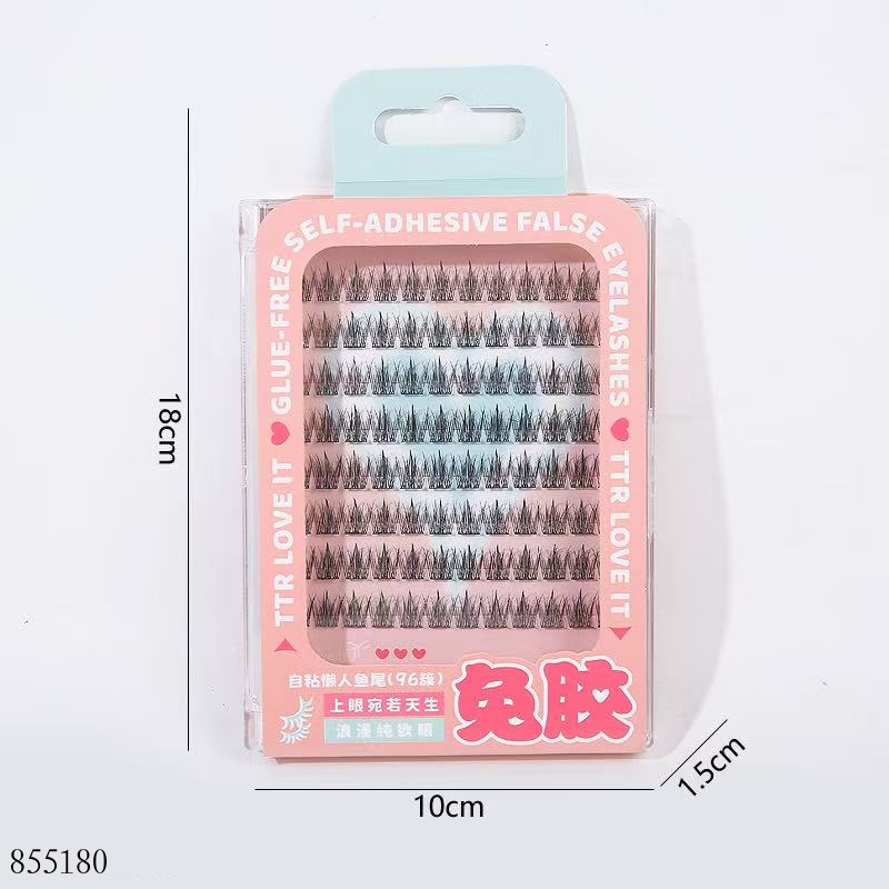 Glue-Free Lazy Fishtail False Eyelashes 2881