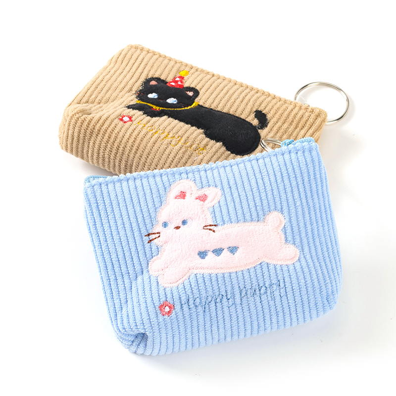 Corduroy cute one-word bag