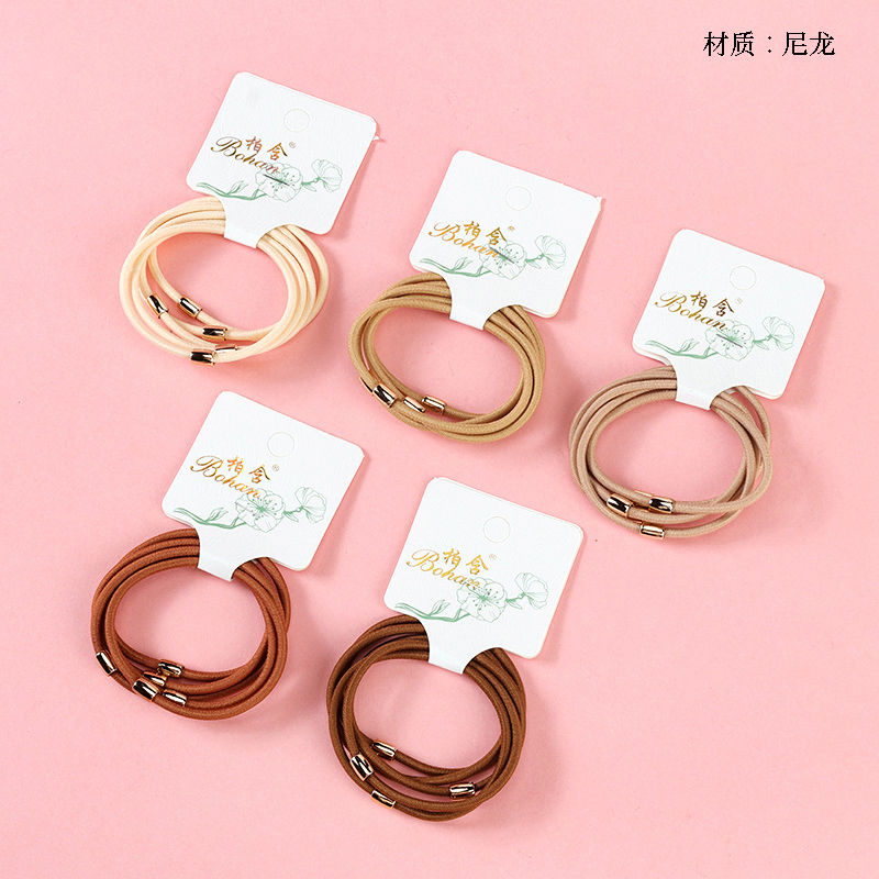 Five curry gold rubber bands