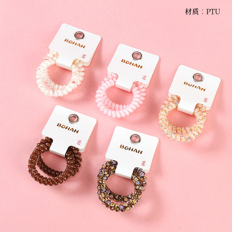 Boxed two colored floral telephone wires