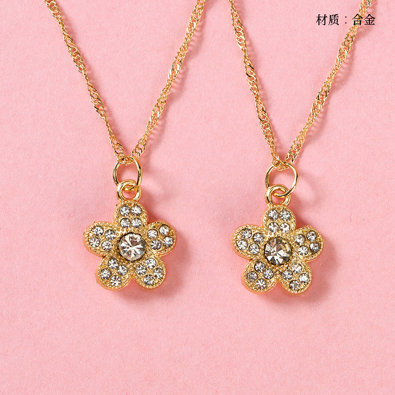 Diamond Flower Necklace
