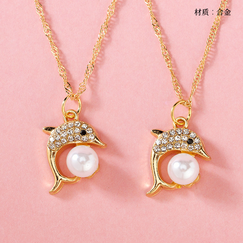 Dolphin Pearl Necklace