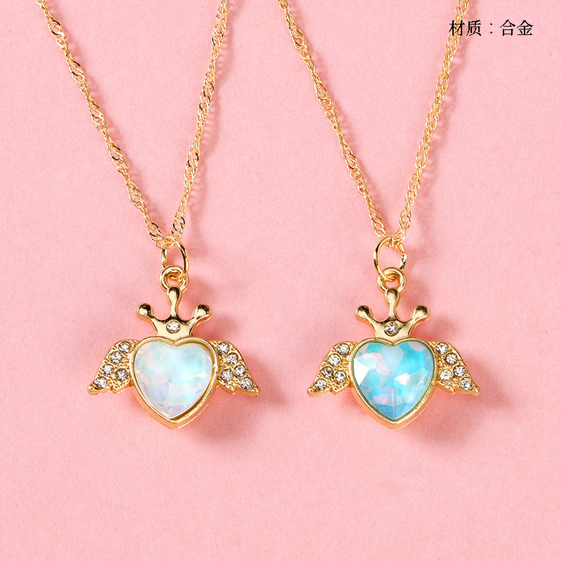 Love Cat's Eye Wings Necklace