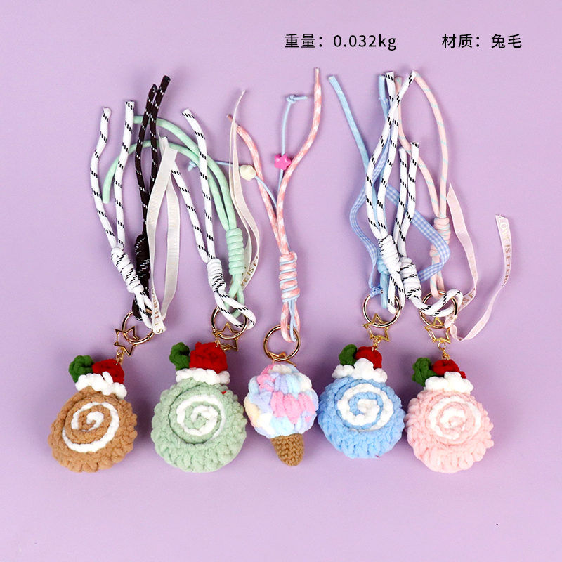 Lollipop plush bag pendant (mixed)