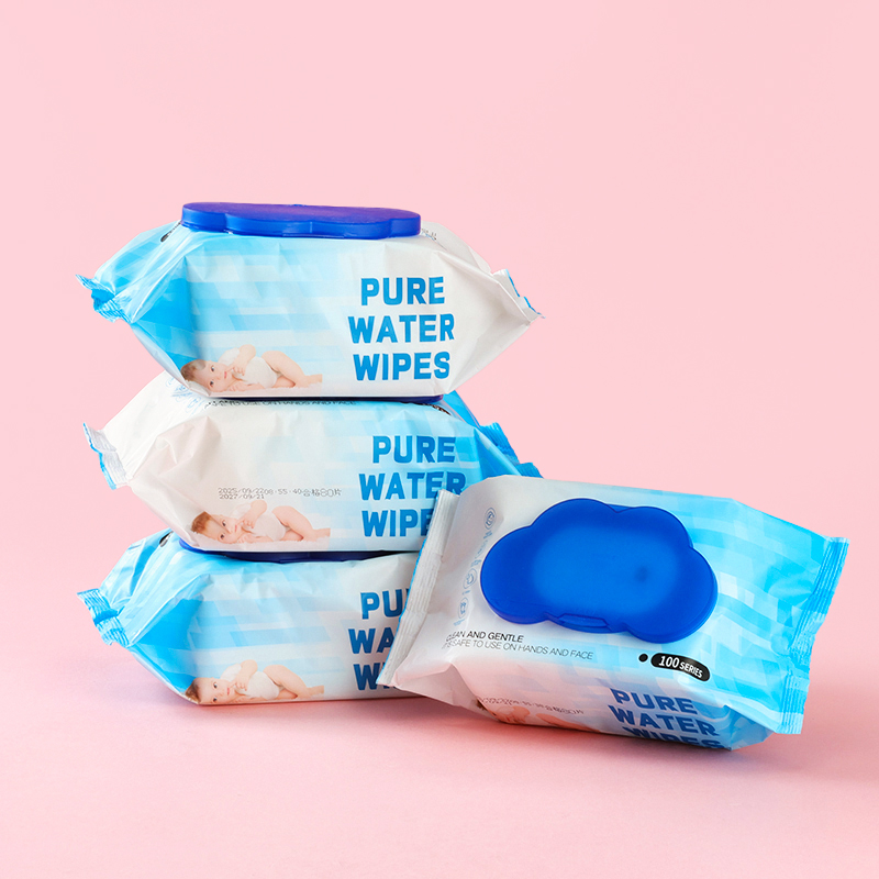 9565 Blue Cloud Wipes 80 Pieces (Foreign Trade Edition)