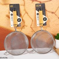 8198 Clamp Wood 18cm Mesh Strainer