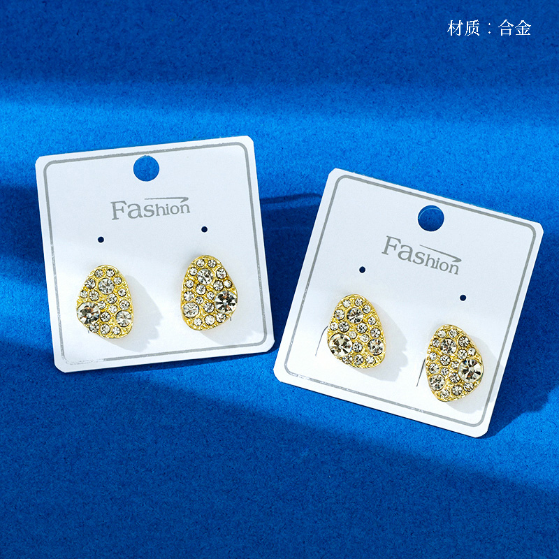 Long French Drill Drop Earrings