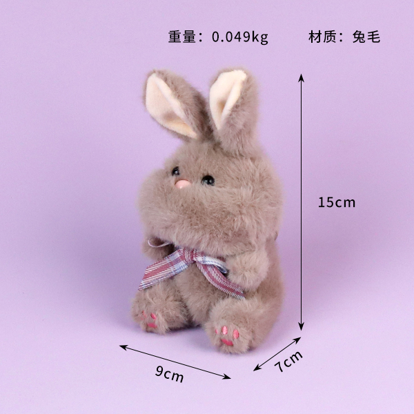 Cute rabbit plush pendant - Ảnh 2