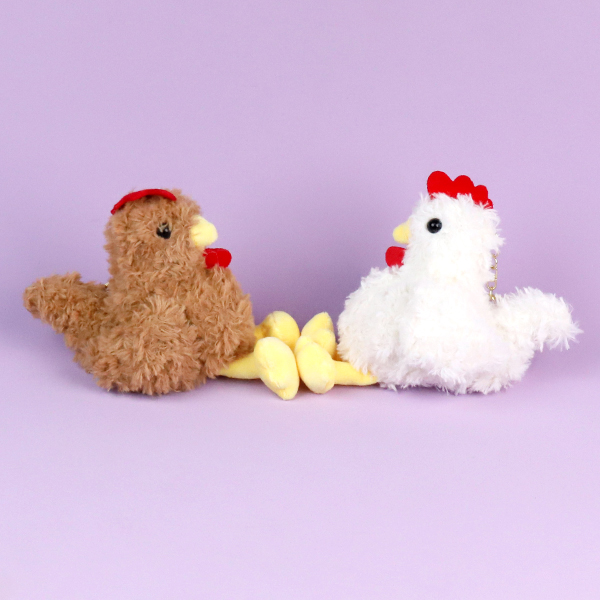 Net red cute simulation cock plush pendant - 이미지 3