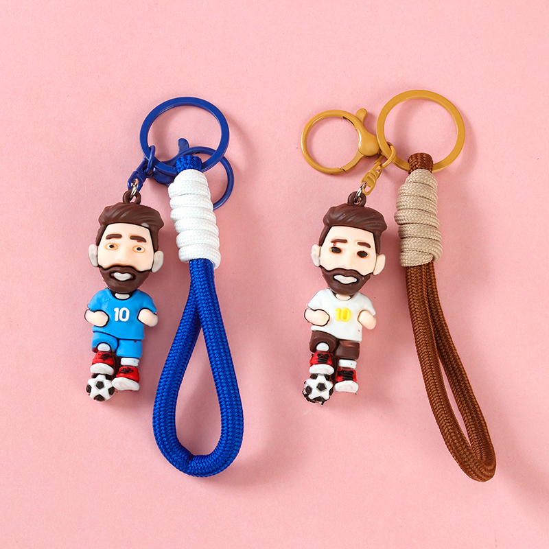 Cartoon football star pendant (rope)