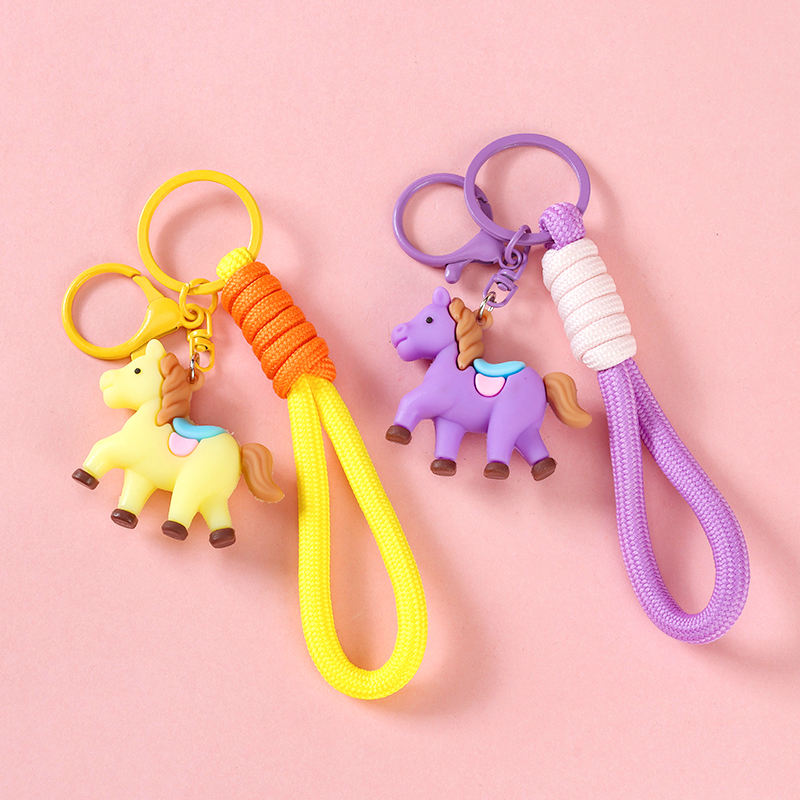 Colorful horse pendant (rope)
