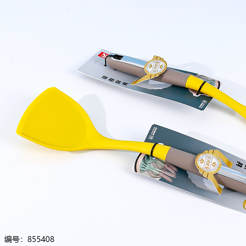 A5830 Two-Tone Bright Yellow Silicone Spatula (1 x 20)
