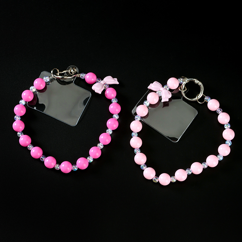 Color bow mobile phone chain pendant