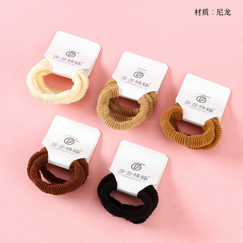 Curry striped cotton rubber band (3)