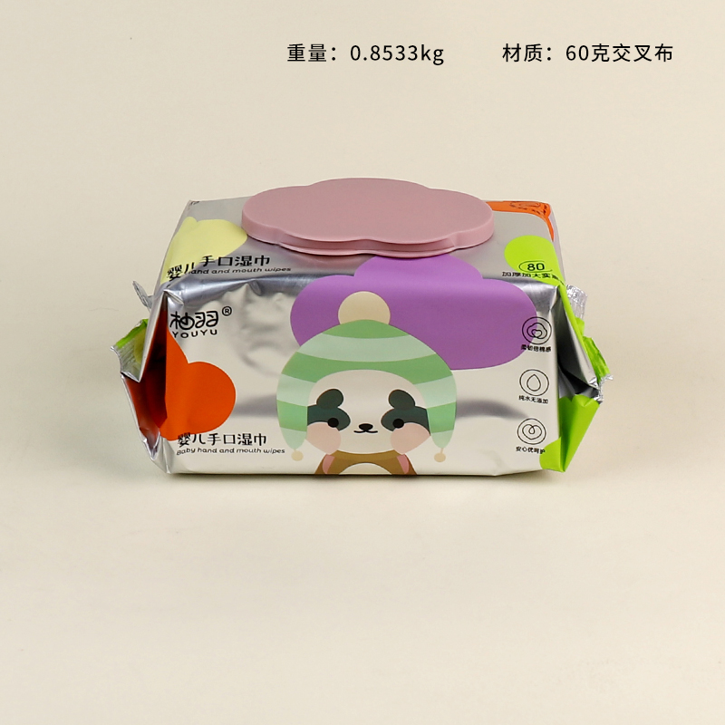 Aluminum film cute bear wipes (72 pieces)