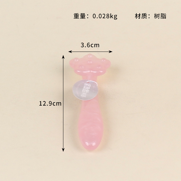 379 Powder Bubble Flower Facial Meridian Comb - Image 2