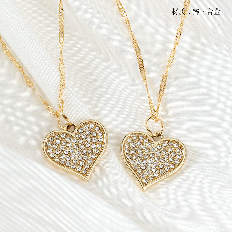Diamond Love Water Ripple Necklace